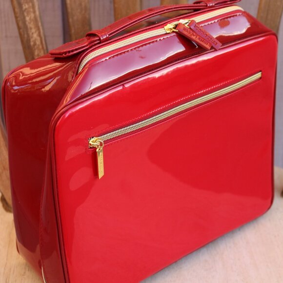 Estee Lauder Make Up Bag Red Case Cosmetic Bag - Picture 2 of 15